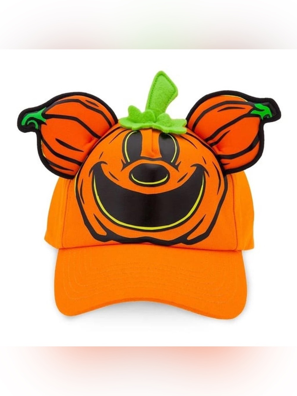 Disney Mickey Pumpkin Hat - Halloween Mickey's Pumpkin Jack-o'-Lantern cap NWOT